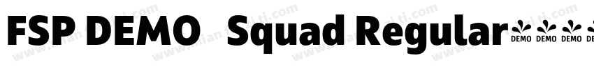FSP DEMO   Squad Regular字体转换